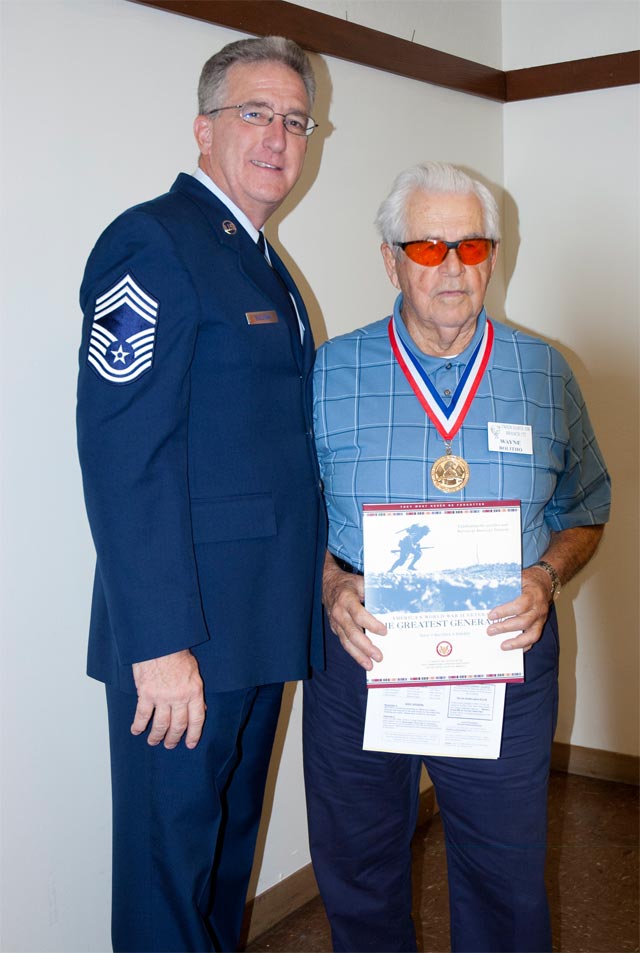 Portrait of Wayne Bolitho, WWII veteran, Branch 172